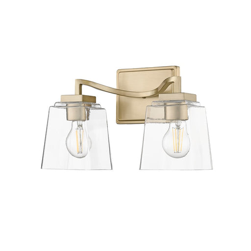 Millennium Lighting Avenna 2Lt Vanity, Modern Gold/Clear