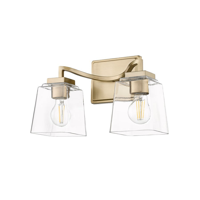 Millennium Lighting Avenna 2Lt Vanity, Modern Gold/Clear