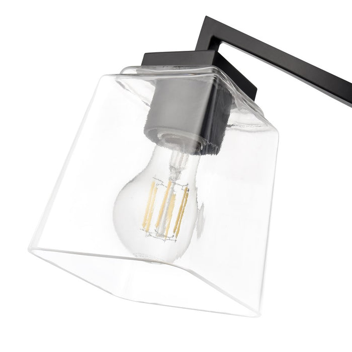 Millennium Lighting Avenna 3Lt 24" Vanity, Black/Clear Square