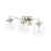Millennium Lighting Avenna 3Lt Vanity, Polished Nickel/Clear
