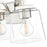 Millennium Lighting Avenna 3Lt Vanity, Polished Nickel/Clear