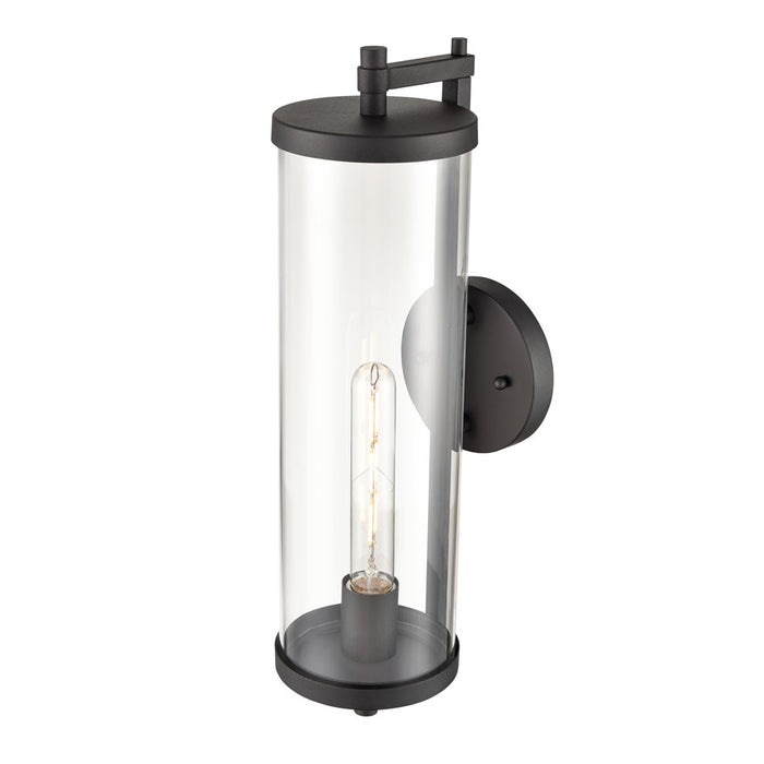 Millennium Lighting Beckham 1Lt 18" Outdoor Sconce, Black/Clear