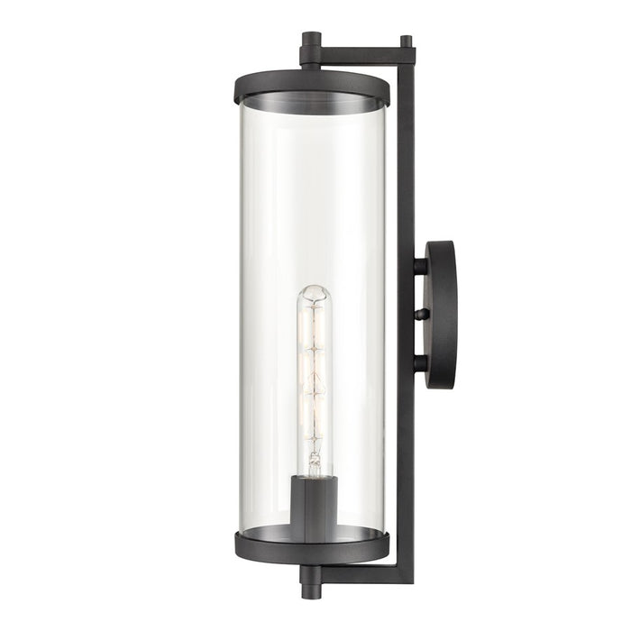 Millennium Lighting Beckham 1Lt 18" Outdoor Sconce, Black/Clear