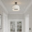 Millennium Lighting Montrine 3Lt Pendant, Matte Black/White