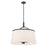Millennium Lighting Montrine 6Lt Pendant, Matte Black/White - 240106-MB