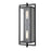Millennium Lighting Rankin 2Lt Outdoor Wall Sconce, Black/Clear