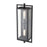 Millennium Lighting Rankin 2Lt Outdoor Wall Sconce, Black/Clear