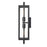 Millennium Lighting Rankin 2Lt Outdoor Wall Sconce, Black/Clear