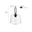Millennium Lighting Diamara 1Lt Pendant, Matte Black/Clear