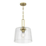Millennium Lighting Diamara 1Lt Pendant, Vintage Brass/Clear - 250101-VB