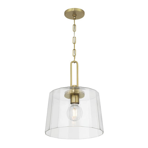 Millennium Lighting Diamara 1Lt Pendant, Vintage Brass/Clear - 250101-VB