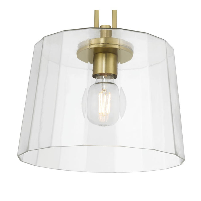 Millennium Lighting Diamara 1Lt Pendant, Vintage Brass/Clear