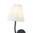 Millennium Lighting Ami 1Lt 7" Wall Sconce, Black/White