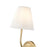 Millennium Lighting Ami 1Lt 7" Wall Sconce, Vintage Brass/White