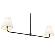 Millennium Lighting Ami 2Lt 48" Island, Black/White - 25102-MB