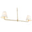Millennium Lighting Ami 2Lt 48" Island, Vintage Brass/White - 25102-VB