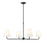Millennium Lighting Ami 4Lt 40" Chandelier, Black/White