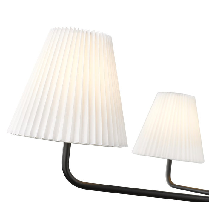 Millennium Lighting Ami 4Lt 40" Chandelier, Black/White