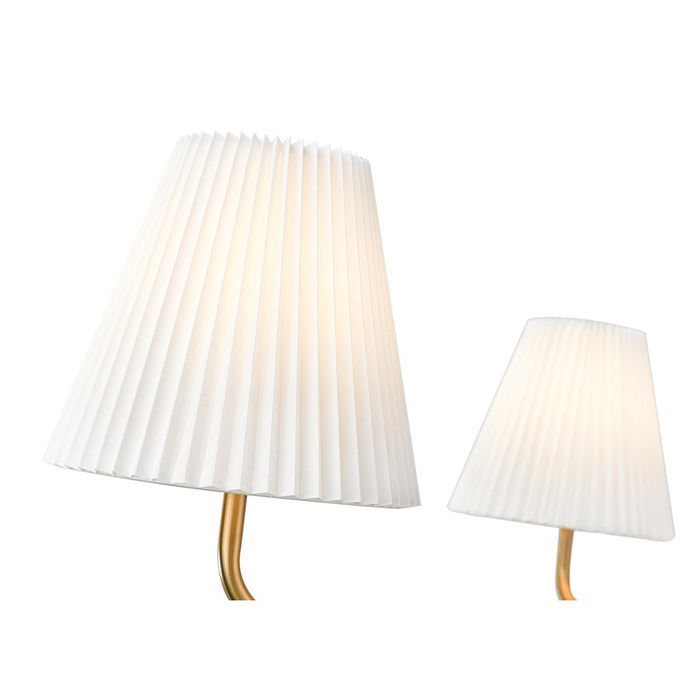 Millennium Lighting Ami 4Lt 40" Chandelier, Vintage Brass/White