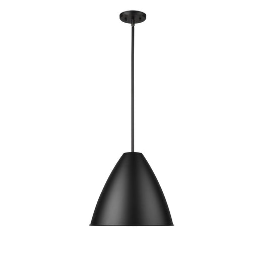 Millennium Lighting Kayman 1Lt 15" Pendant, Black/ Gold