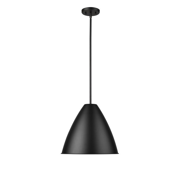 Millennium Lighting Kayman 1Lt 15" Pendant, Black/ Gold