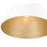 Millennium Lighting Kayman 1Lt 15" Pendant, White/ Gold