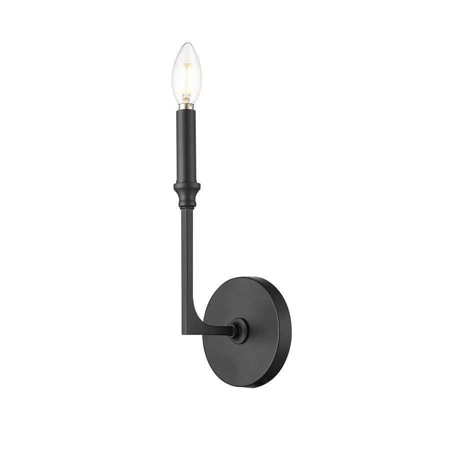 Millennium Lighting Azara 1Lt 12" Wall Sconce, Black - 25301-MB