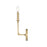 Millennium Lighting Azara 1Lt 12" Wall Sconce, Vintage Brass