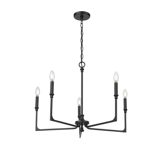 Millennium Lighting Azara 5Lt 28" Chandelier, Black - 25305-MB