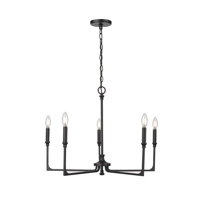 Millennium Lighting Azara 5Lt 28" Chandelier, Black