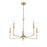 Millennium Lighting Azara 5Lt 28" Chandelier, Vintage Brass - 25305-VB
