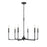 Millennium Lighting Azara 6Lt 32" Chandelier, Black