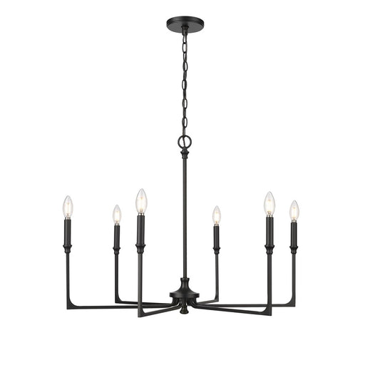 Millennium Lighting Azara 6Lt 32" Chandelier, Black