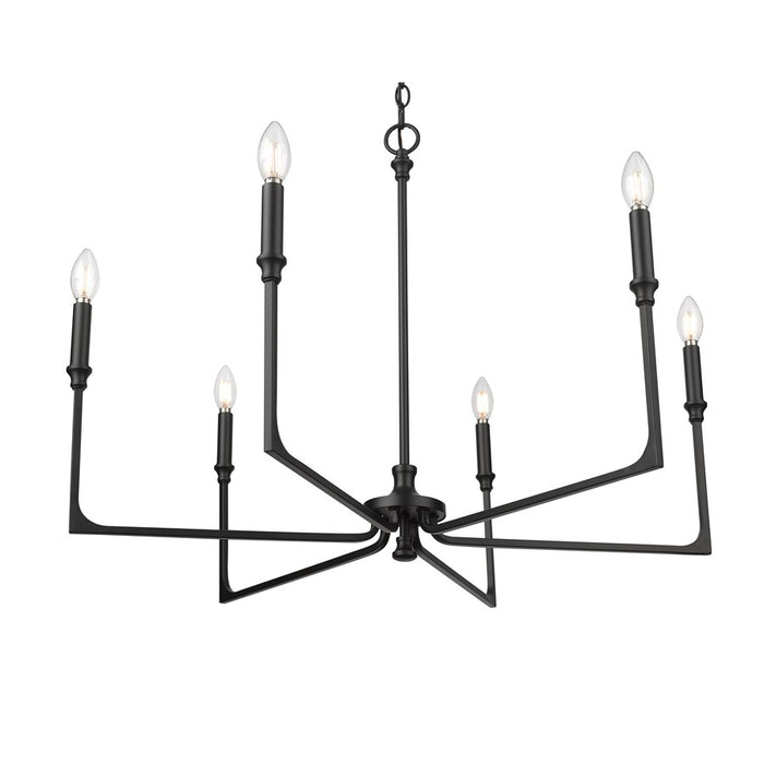 Millennium Lighting Azara 6Lt 32" Chandelier, Black