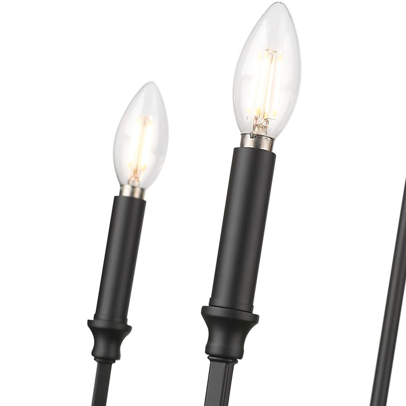Millennium Lighting Azara 6Lt 32" Chandelier, Black