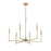 Millennium Lighting Azara 6Lt 32" Chandelier, Vintage Brass - 25306-VB
