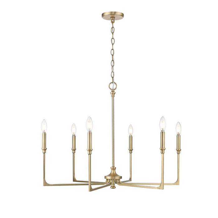 Millennium Lighting Azara 6Lt 32" Chandelier, Vintage Brass