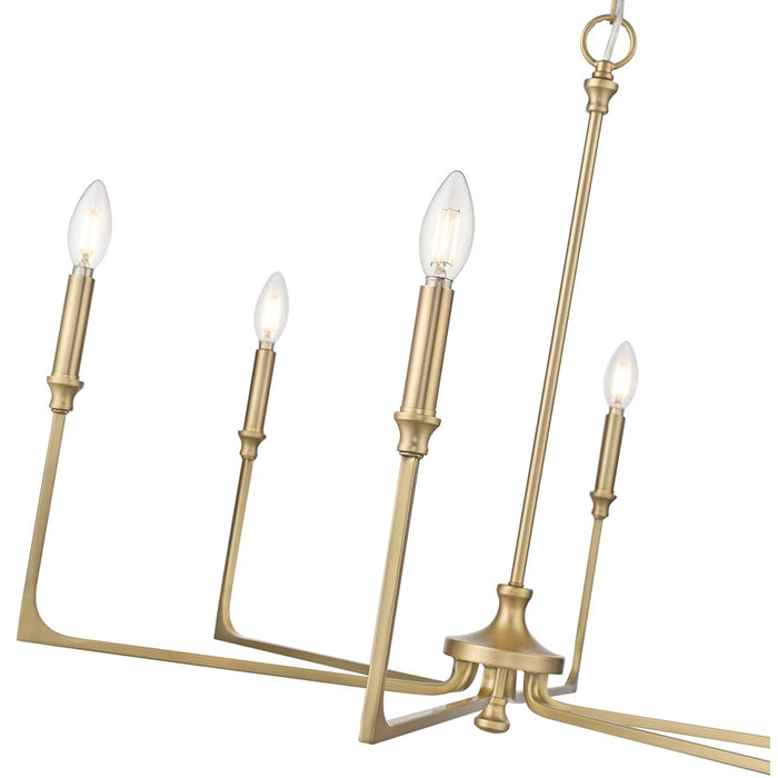 Millennium Lighting Azara 6Lt 32" Chandelier, Vintage Brass