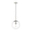 Millennium Lighting Kairo 1Lt 12" Pendant, Brushed Nickel/Clear - 25401-BN
