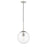 Millennium Lighting Kairo 1Lt 12" Pendant, Brushed Nickel/Clear
