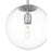 Millennium Lighting Kairo 1Lt 12" Pendant, Brushed Nickel/Clear