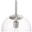 Millennium Lighting Kairo 1Lt 12" Pendant, Brushed Nickel/Clear