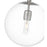 Millennium Lighting Kairo 1Lt 12" Pendant, Brushed Nickel/Clear