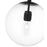 Millennium Lighting Kairo 1Lt 12" Pendant, Black/Clear