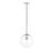 Millennium Lighting Kairo 1Lt 12" Pendant, Polished Nickel/Clear