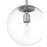Millennium Lighting Kairo 1Lt 12" Pendant, Polished Nickel/Clear