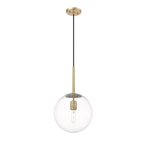 Millennium Lighting Kairo 1Lt 12" Pendant, Vintage Brass/Clear - 25401-VB