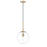 Millennium Lighting Kairo 1Lt 12" Pendant, Vintage Brass/Clear