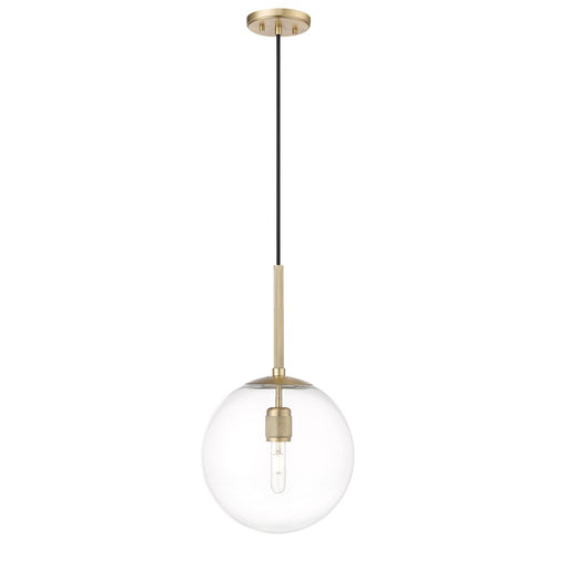 Millennium Lighting Kairo 1Lt 12" Pendant, Vintage Brass/Clear