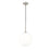Millennium Lighting Kairo 1Lt 12" Pendant, Brushed Nickel/Shiny Opal - 25501-BN